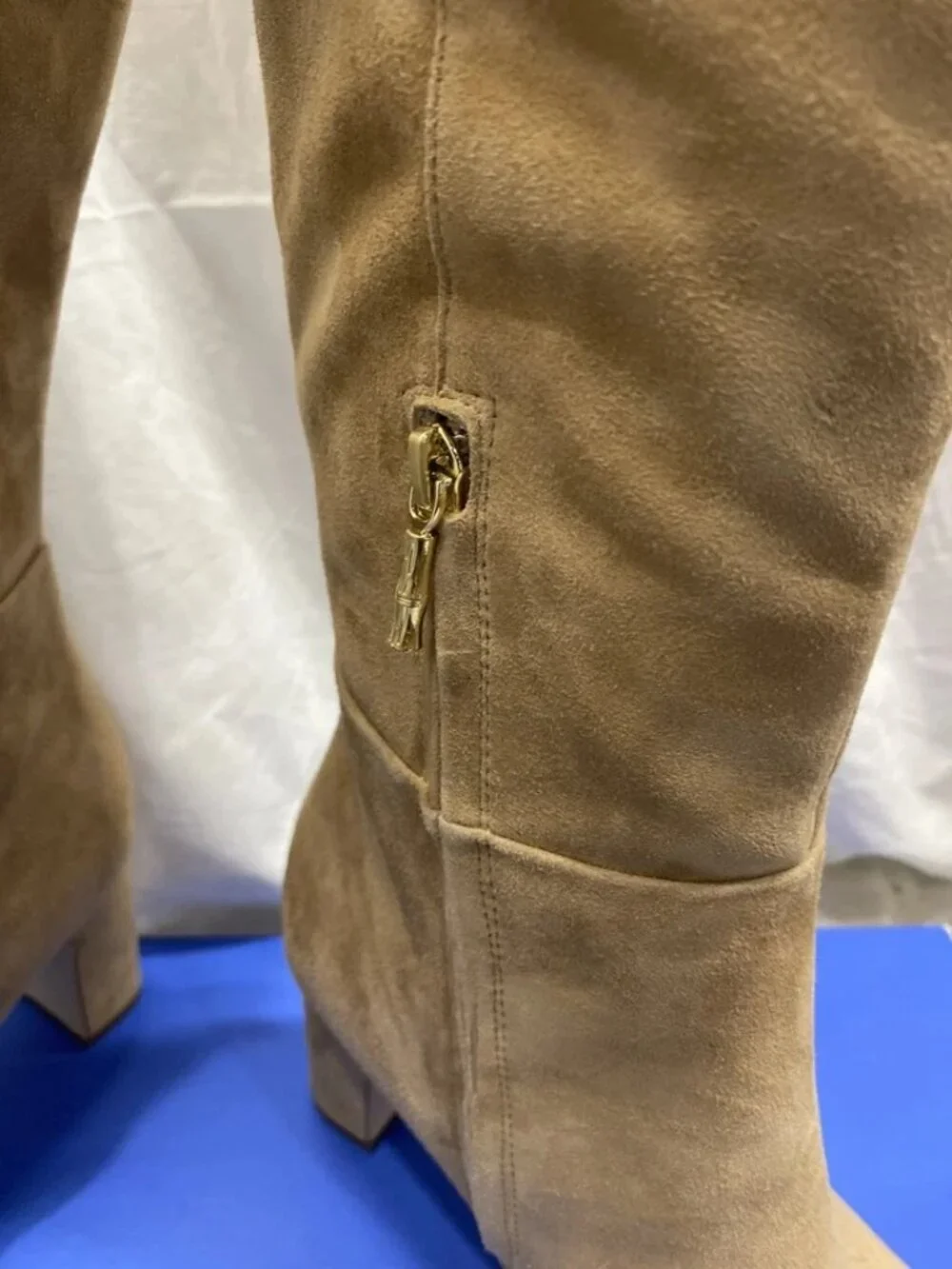 NEW J.McLaughlin Eden Tall Boots Sand Suede US W7